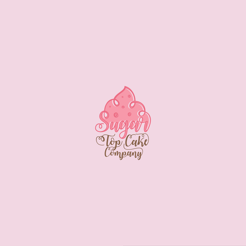 Sugar design with the title 'Top Cake Company'