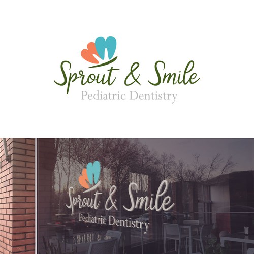 Butterfly brand with the title 'Butter fly with dental symbol icon'