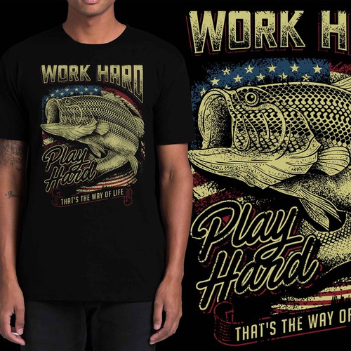 Fishing t-shirt with the title 'FISHING'