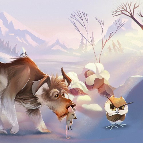 Story artwork with the title 'Children's Book Illustration'