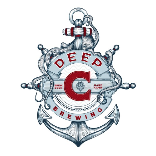 Cider logo with the title 'Deep C Brewing'