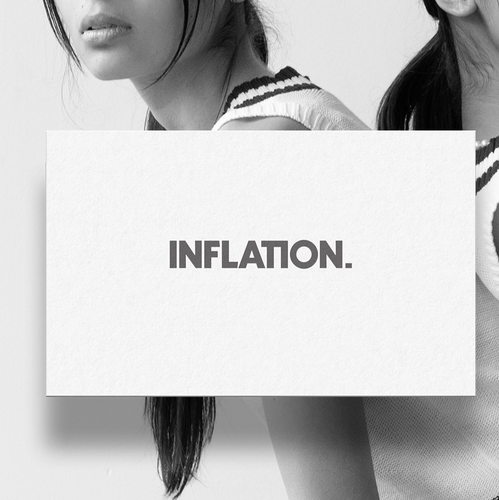 Timeless brand with the title 'Identify design for fashion brand INFLATION.'