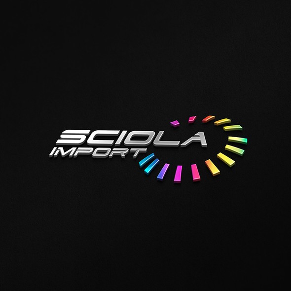 LED logo with the title 'Sciola import'