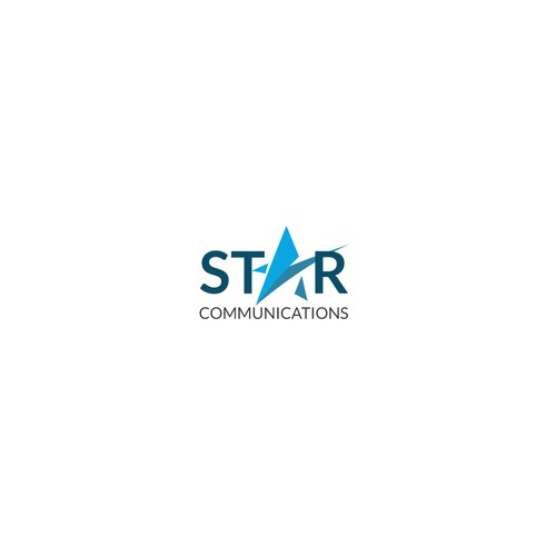 Communication logo with the title 'Logo Design - Star Communications'