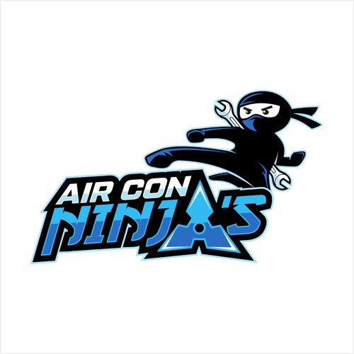 Ninja logo with the title 'Winner of AirCon Ninja Contest'