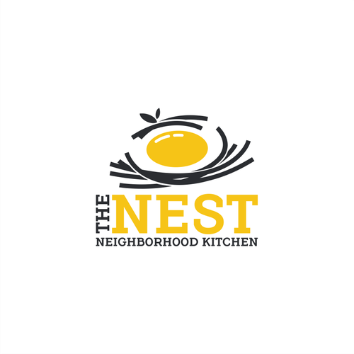 Nest logo with the title 'Egg Logo Concept '