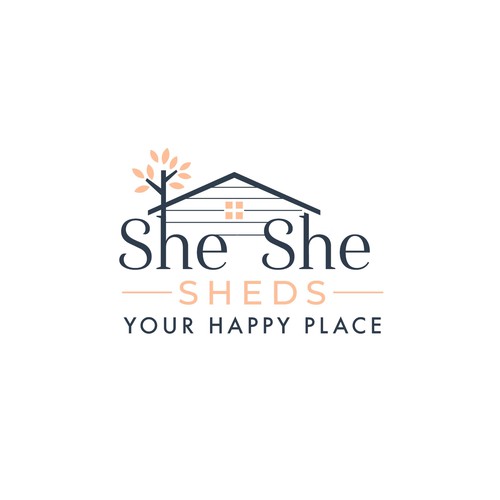 Place design with the title 'She She Sheds Logo'