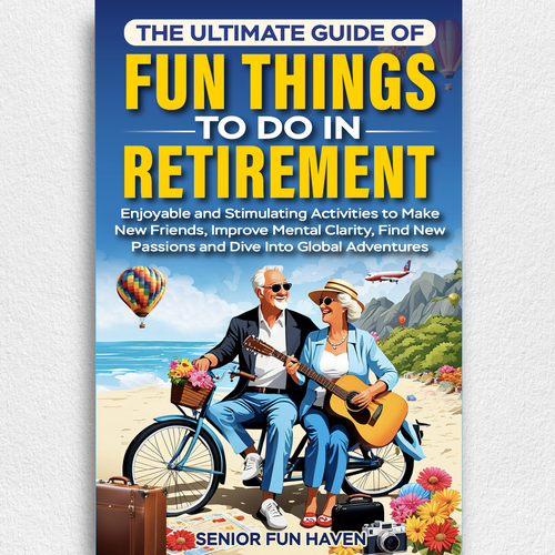 Retirement design with the title 'Retirement book cover'