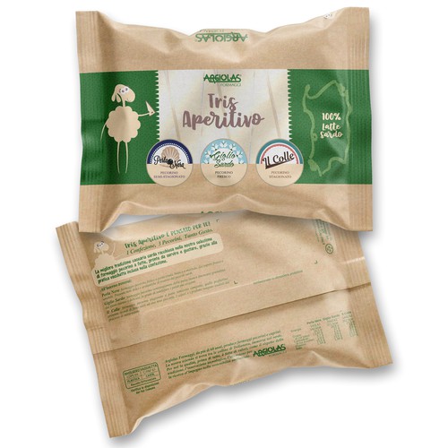 Winning design with the title 'Argiolas - Tris Aperitivo'