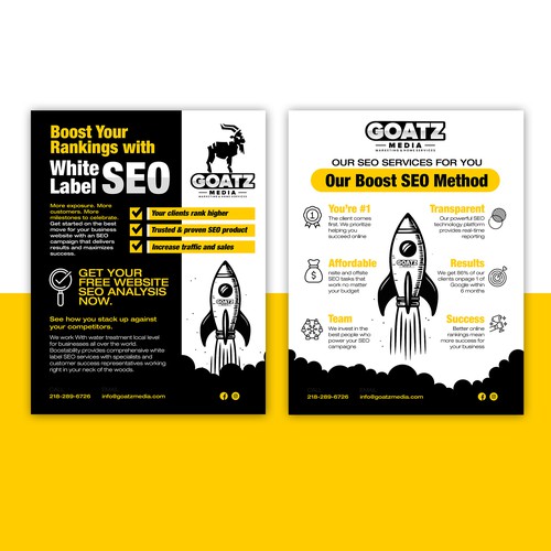 SEO design with the title 'SEO flyer'