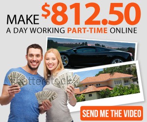 Work design with the title 'Make Money at home'