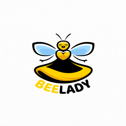 cute bee logo