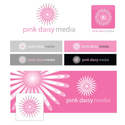 Daisy design with the title 'Guaranteed! Logo Design for Creative Media Company'