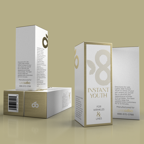 Skincare packaging with the title 'Packaging Design for Skin Care Product'
