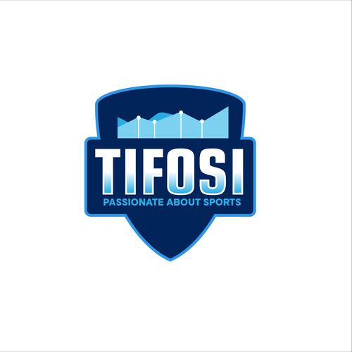 Graph logo with the title 'Tifosi - Sport brand logo.'