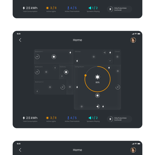 Controller design with the title 'HomeKit Controller App Design Concept'