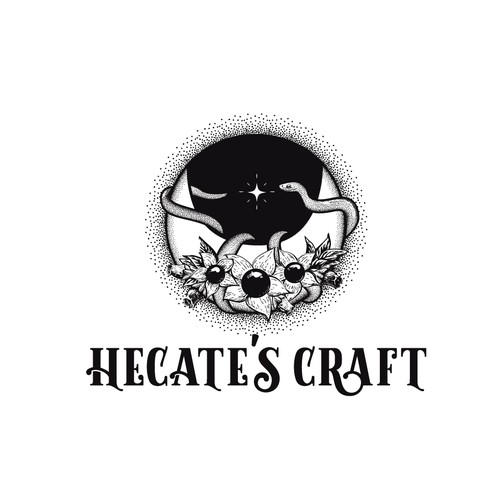 Super star logo with the title 'logo for Hecate's Craft '