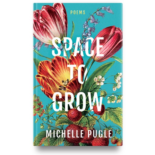 3D book cover with the title '"Space to Grow" Poetry Book Cover'