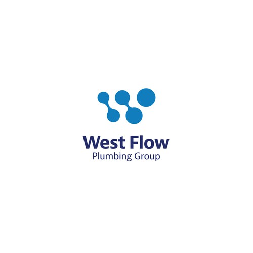 Fluid design with the title 'Concept for West Flow Plumbing Group'