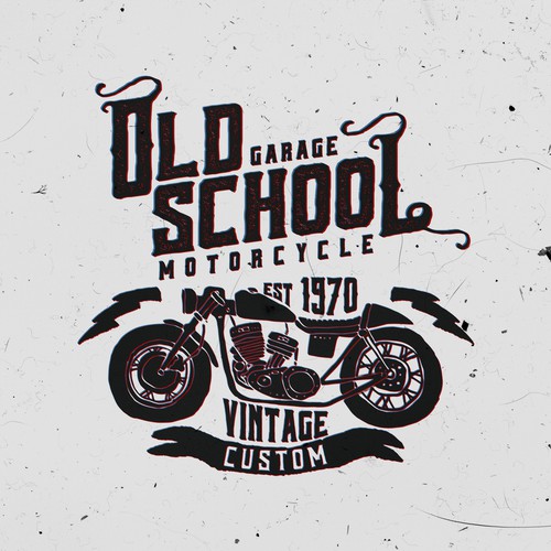 Distressed t-shirt with the title 'vintage life style men's tees'