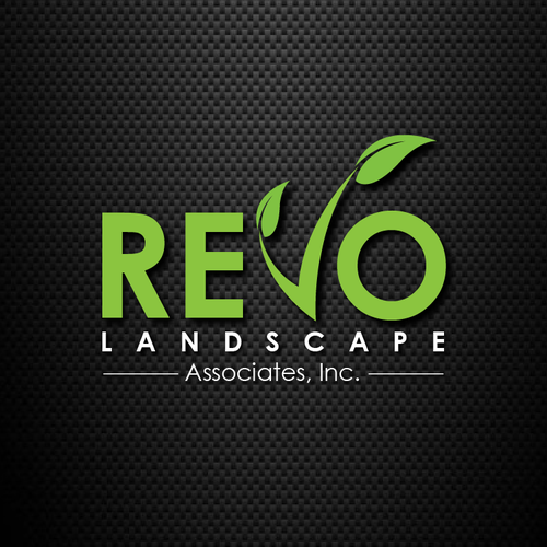 Gardening logo with the title 'Revo'