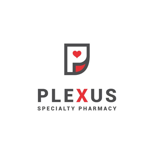 Pharmacy logo with the title 'Plexus pharmacy logo'