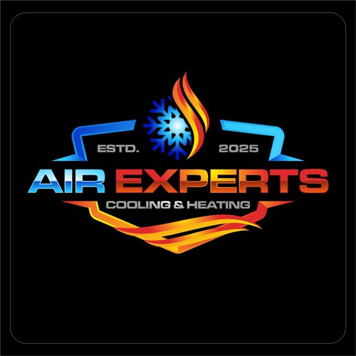 Cold design with the title 'Experts Air Conditioning Company Cooling & Heating'