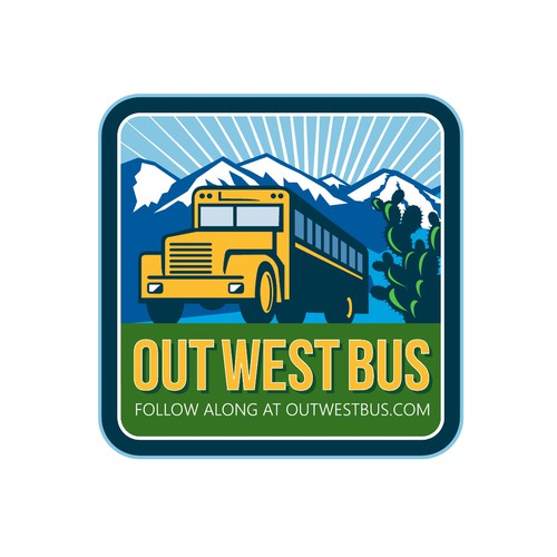 Bus design with the title 'Out West Bus'