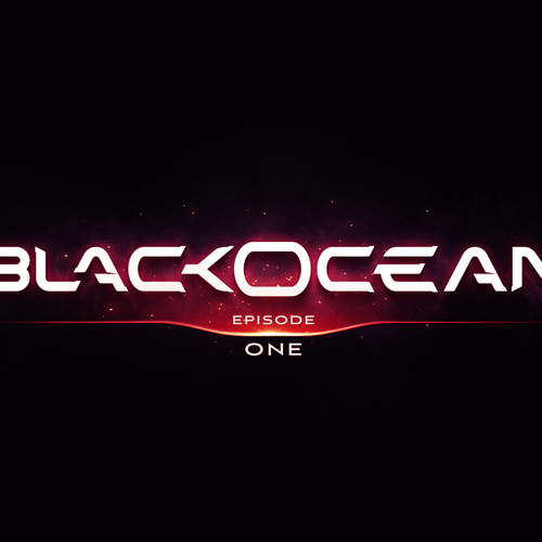 Science fiction design with the title 'Black Ocean Series Logo'