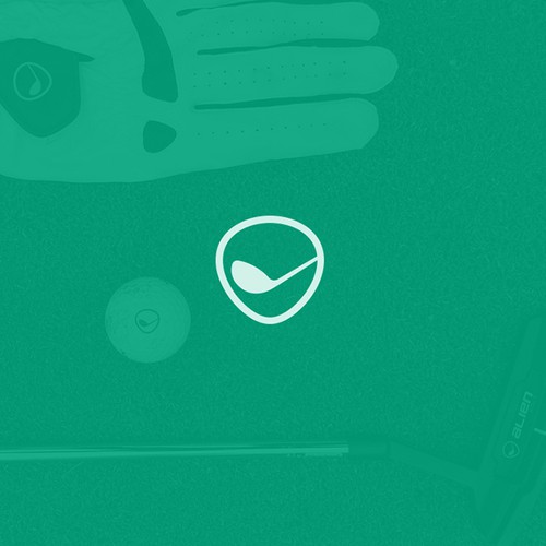 Alien logo with the title 'Alien golf'