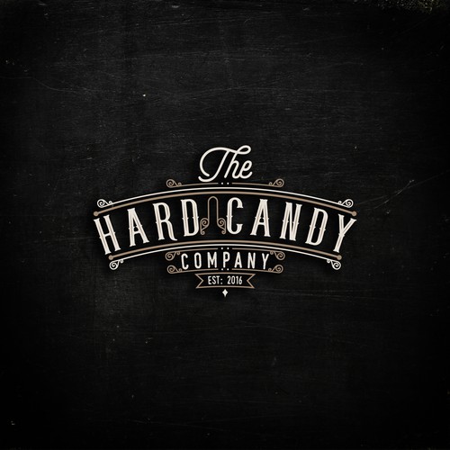 Candy design with the title 'Captivating luxurious vintage logo for The Hard Candy Company'