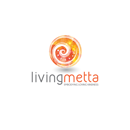 Massage logo with the title 'Living Metta'