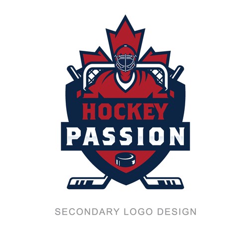 Hockey design with the title 'Logo for Hockey Passion - hockey goalie school'