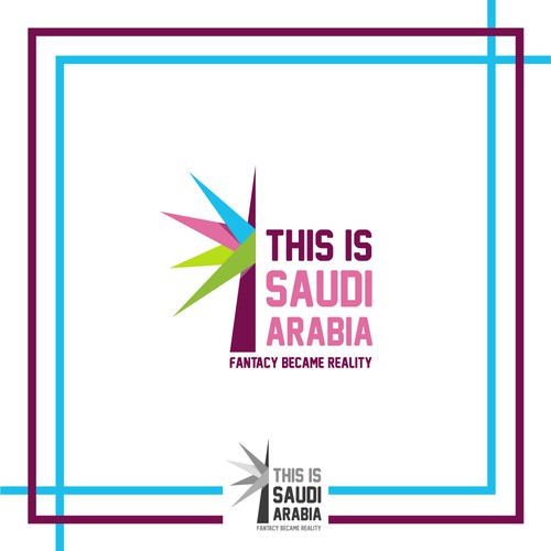 Saudi Arabia logo with the title 'Entertainment logo for Saudi '