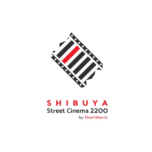 Cinema logo with the title 'Shibuya Street Cinema Logo'