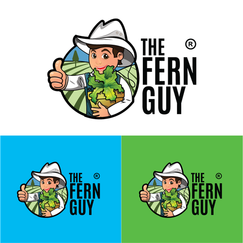 Boy logo with the title 'THE FERN GUY'