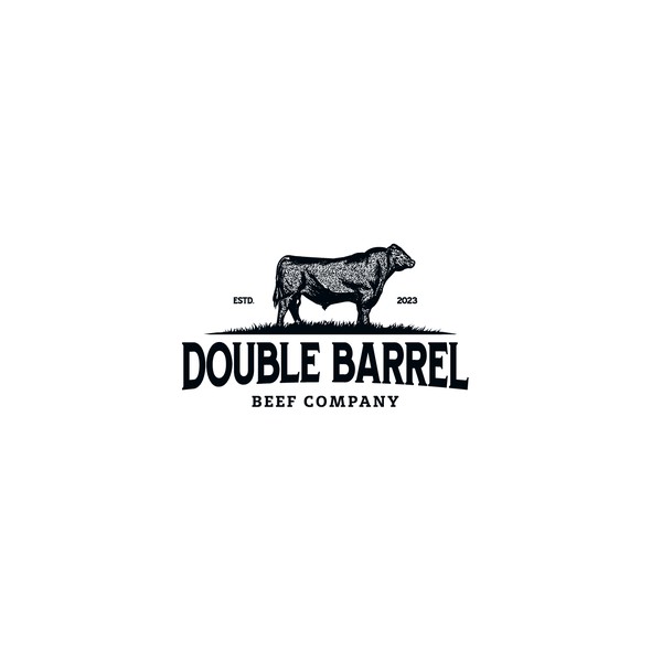 Rustic logo with the title 'Double Barrel'