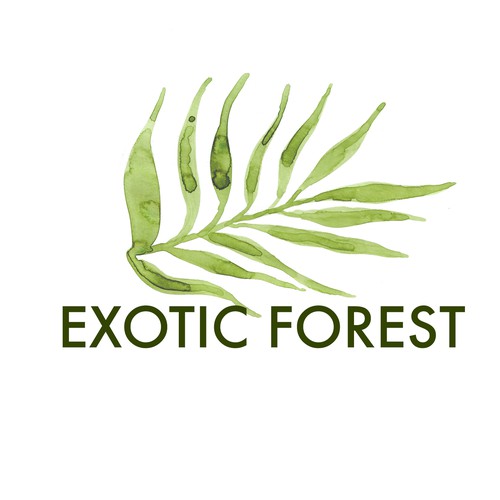 Florist design with the title 'Logo for Exotic Forest'