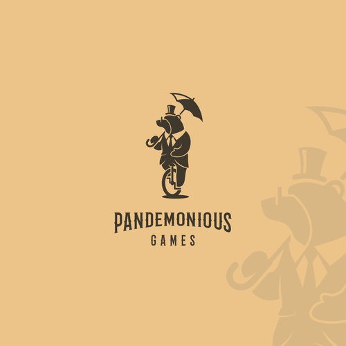 Whimsical logo with the title 'Pandemonious Games'
