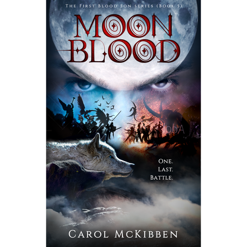 Angel book cover with the title 'Moon Blood - Book cover'