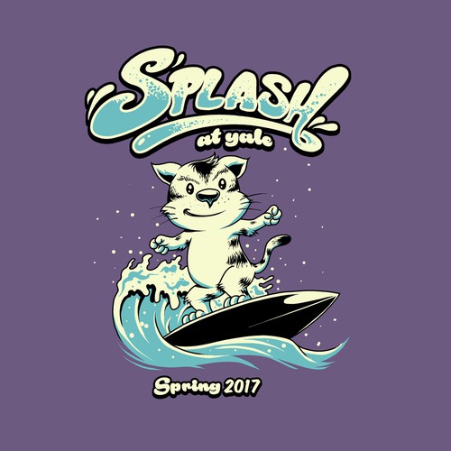 Surfboard design with the title 'surf'