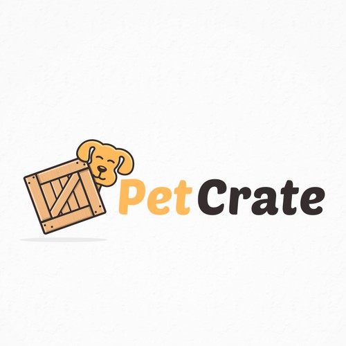 Cat logo with the title 'PetCrate'