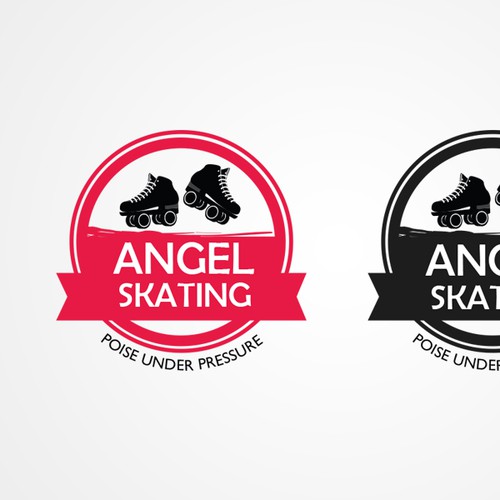 Skate logo with the title 'Skating Club Logo'