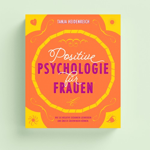 Orange book cover with the title 'Book Cover Design'