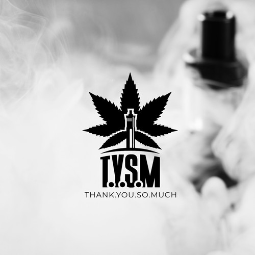 Marijuana logo with the title 'Bold Vape Logo'