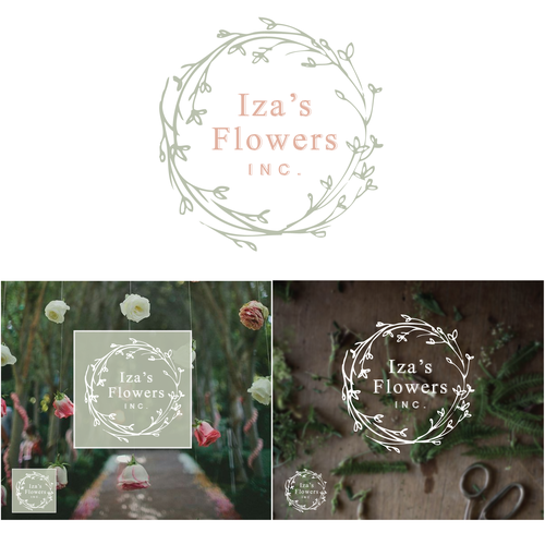 Floral brand with the title 'Create a high end look for a floral and event design rebrand'