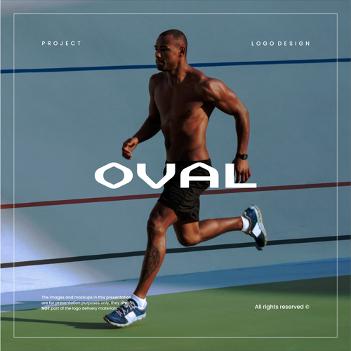 Running logo with the title 'OVAL'