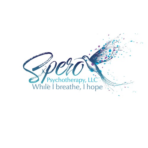 Health brand with the title 'Logo and brand identity for Spero Psychotherapy'