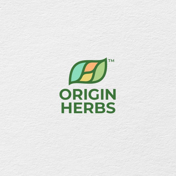 Herbal logo with the title 'Origin Herbs'