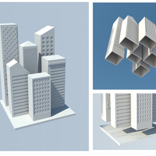 Building artwork with the title 'Quick N Easy 3D Buildings Please : )'